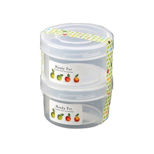 【10個セット】 イノマタ化学 ハンディーポット 150ml クリア 2個入 1862 プラスチック容器(代引不可)