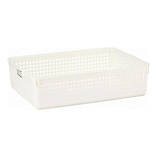 【5個セット】 イノマタ化学 ネームバスケット A4 ホワイト 4586チラシ ノート 小物入れ 平型 名前 名称記入(代引不可)