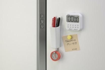 【10個セット】 イノマタ化学 マグネットポケット ホワイト 5090 磁石 キッチン 日本製 マグネット 冷蔵庫 収納 デスク(代引不可)