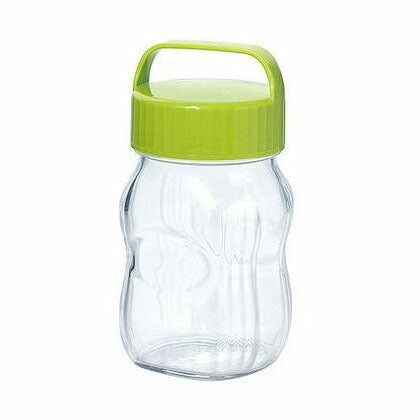 東洋佐々木ガラス 漬け上手 フルーツシロップびん オリーブグリーン 1L (ガラス保存瓶)(代引不可)