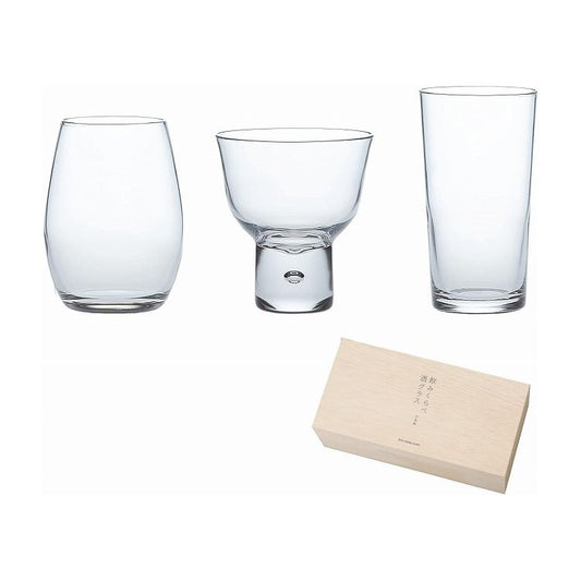 東洋佐々木ガラス お酒を愉しむ本格グラスセット 飲みくらべ酒グラスセット 200/130/150ml G096-T281(代引不可)