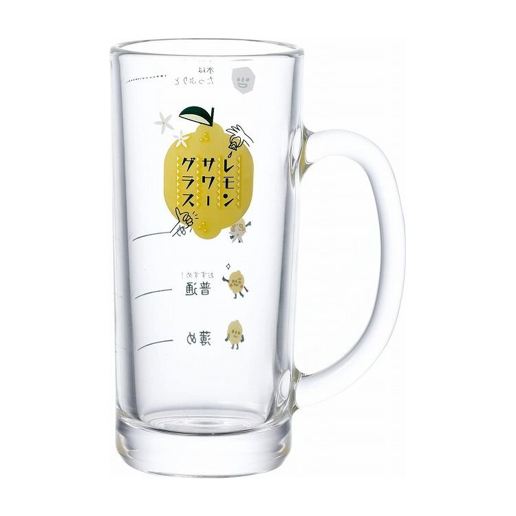 東洋佐々木ガラス レモンサワージョッキ(目安つき) 435ml P-06431-J425(代引不可)