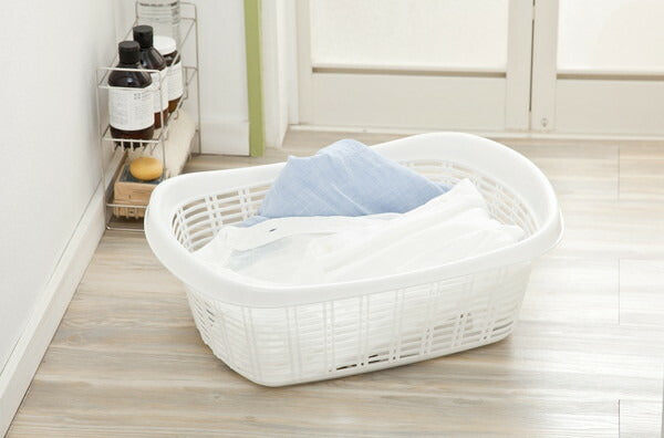 【3個セット】 平和工業 脱衣かご ホワイト 衣類入れ かご 脱衣 カゴ 収納 籠 ランドリーバスケット(代引不可)