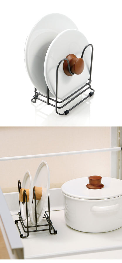 トトノ 引き出し用 鍋ふたスタンドR リッチェル Richell 鍋ふた 鍋蓋 スタンド 仕切り キッチン 引き出し シンク下 スチール(代引不可)