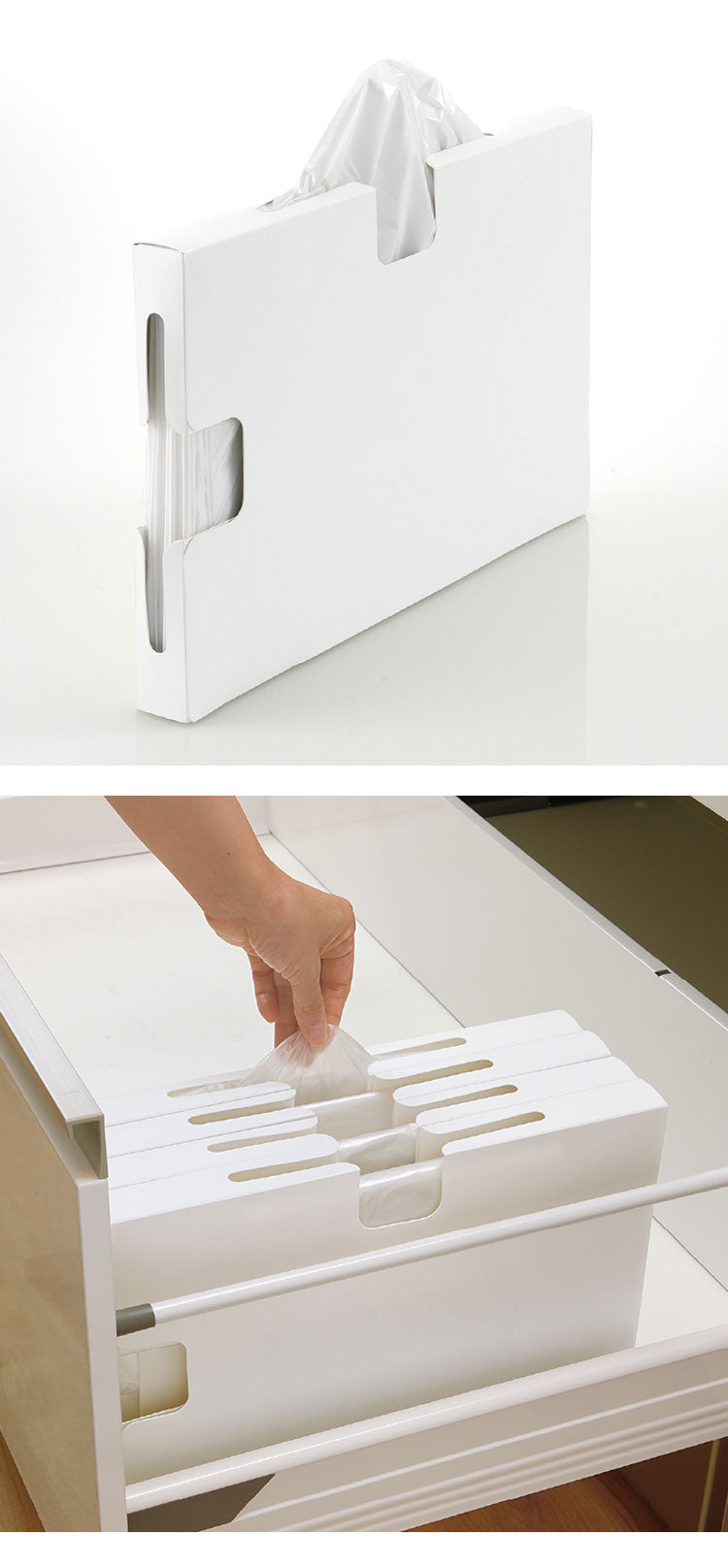 【2024年 新発売】ゴミ袋ホルダー トトノ 引き出し用 ゴミ袋収納ケースR ( ゴミ袋ケース レジ袋収納ケース レジ袋ストッカー ポリ袋ストッカー ポリ袋ホルダー ビニール袋 ごみ袋ホルダー(代引不可)