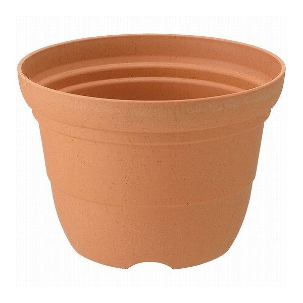 【3個セット】リッチェル ひよっこ ポット 7号 ブラウン 鉢 植木鉢 ポット プランター 丸 浅型 園芸鉢 観葉植物(代引不可)