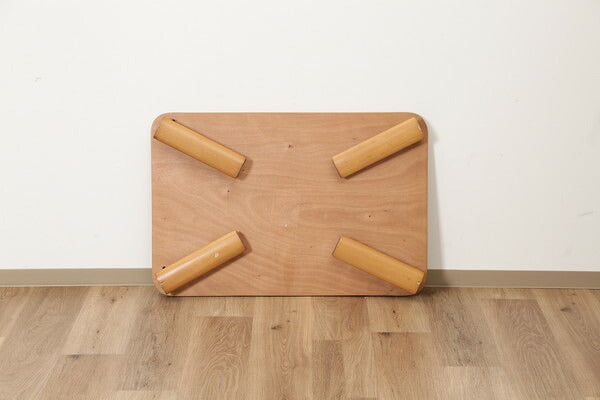 不二貿易 折脚ローテーブル ナチュラル 12842 折りたたみ テーブル ローテーブル KSM-9060(代引不可)