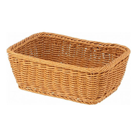 【2個セット】 不二貿易 洗えるバスケット スクエアM ナチュラル 27882収納 籠 かご 篭 食洗機可能 フェイクラタン インテリア(代引不可)