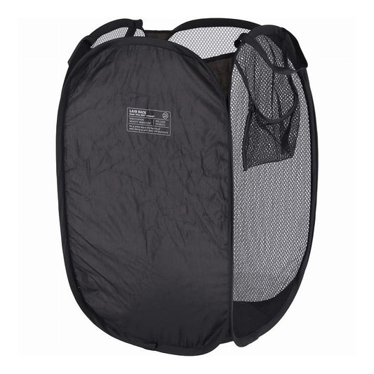 【2個セット】 不二貿易 LB ポップアップランドリー スクエア / 35L ブラック 29262 バスケット ボックス メッシュ 簡易 コンパクト(代引不可)