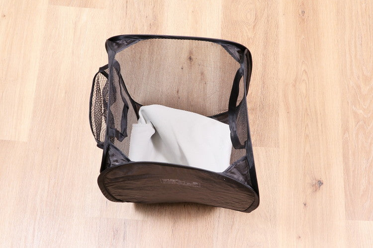 【2個セット】 不二貿易 LB ポップアップランドリー スクエア / 35L ブラック 29262 バスケット ボックス メッシュ 簡易 コンパクト(代引不可)