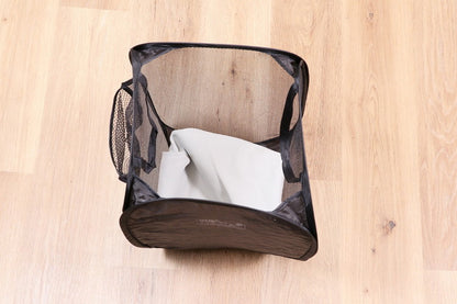 【2個セット】 不二貿易 LB ポップアップランドリー スクエア / 35L ブラック 29262 バスケット ボックス メッシュ 簡易 コンパクト(代引不可)