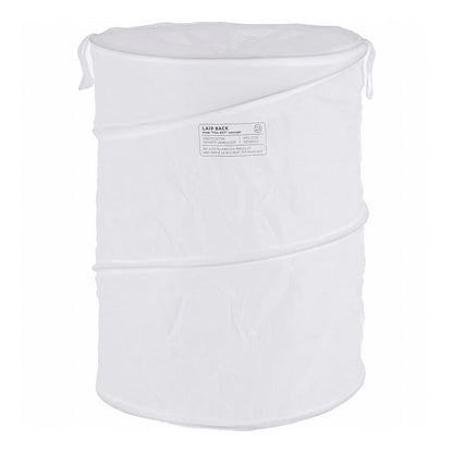 【2個セット】 不二貿易 LB ポップアップランドリー ラウンド / 40L ホワイト 29263 バスケット ボックス メッシュ 簡易 コンパクト(代引不可)
