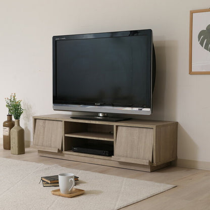 不二貿易 フラップTVボード ホワイトオーク テレビボード テレビスタンド テレビ 台 ローボード TV台(代引不可)