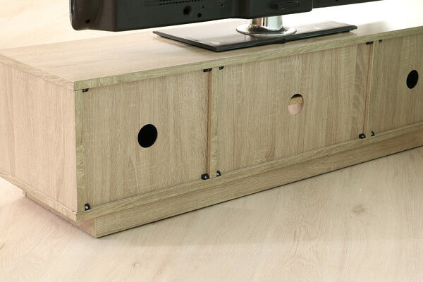 不二貿易 フラップTVボード ホワイトオーク テレビボード テレビスタンド テレビ 台 ローボード TV台(代引不可)