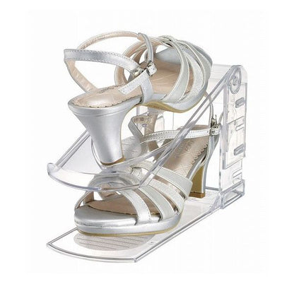 【3個セット】 伊勢藤 靴収納 ハーフ クリア 1個(1足分) 下駄箱 収納アップ(代引不可)