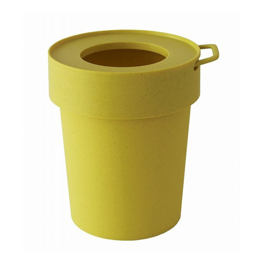 八幡化成 way-be TAPTRASH(タップトラッシュ) S 5L ベイクドイエロー 239987くずかご 丸型 くず入れ ダストボックス 小さい(代引不可)