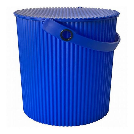 八幡化成 カラーバケット(フタ付)203 20L ブルー バケツ 蓋付き 簡易 スツール 収納BOX 日本製(代引不可)