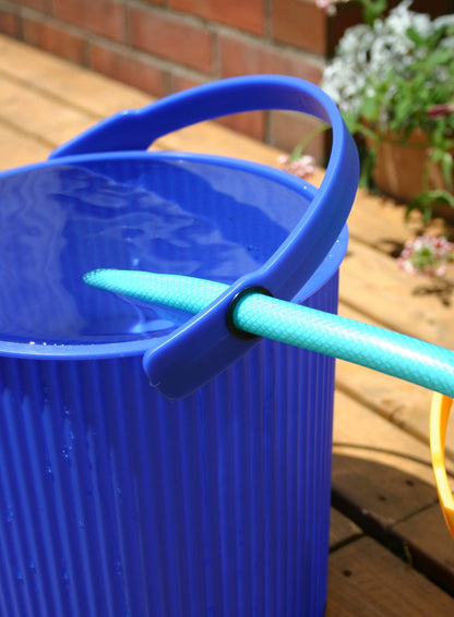 八幡化成 カラーバケット(フタ付)203 20L ブルー バケツ 蓋付き 簡易 スツール 収納BOX 日本製(代引不可)