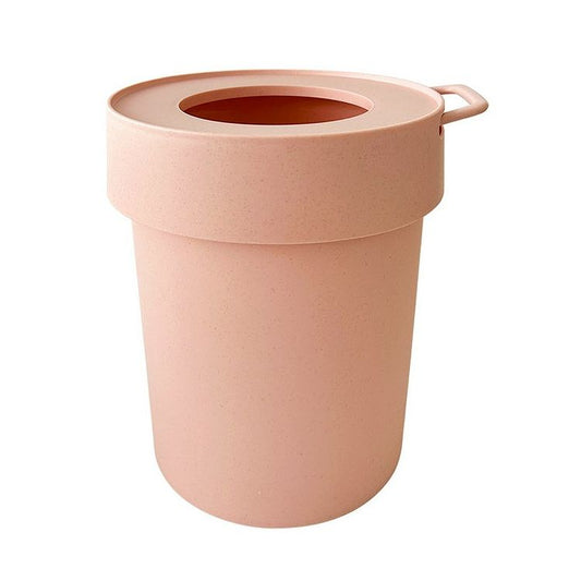 八幡化成 way-be TAPTRASH(タップトラッシュ) S 5L ピーチファズ 246749くずかご 丸型 くず入れ ダストボックス 小さい(代引不可)