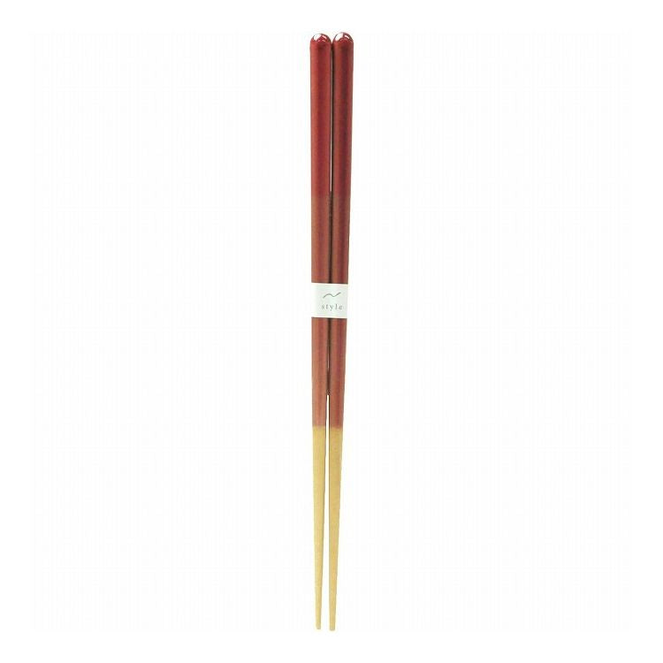 【2個セット】 アオバ 抗菌食洗箸 木の実 23cm ピンク(代引不可)