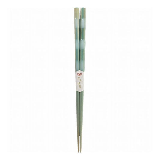 【2個セット】 アオバ 食洗箸 とんぼ玉 アクア 23cm 水色(代引不可)