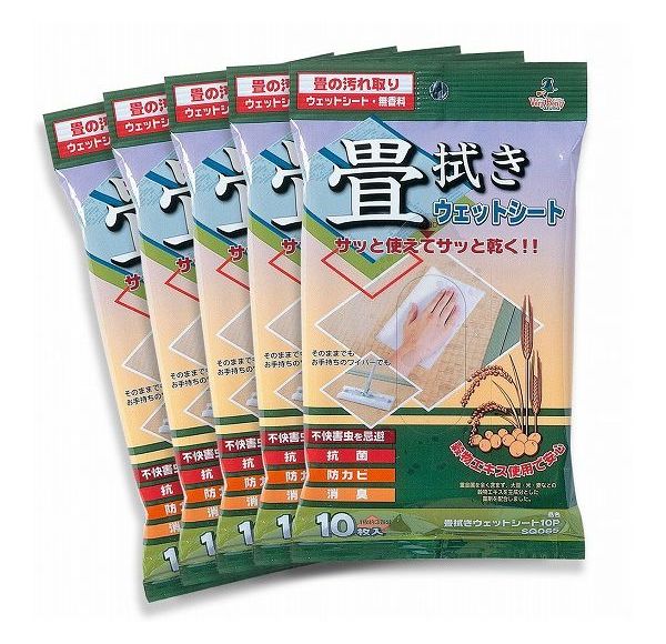 【3個セット】 ウェット シート 畳拭き 畳 置き畳 ユニット畳 拭くだけ(代引不可)