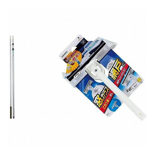 アズマ工業 アルミ伸縮柄・つなぎ柄 セット 長さ1.3~4.5m LL554 高所清掃用柄(代引不可)