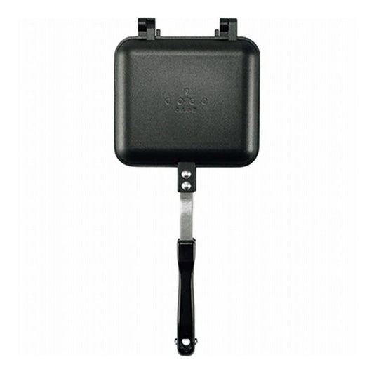 カクセー cococafe 直火専用 アルミニウム ホットサンドメーカー ブラック CC-22 グリル フライパン 焦げ付きにくい キャンプ アウトドア(代引不可)