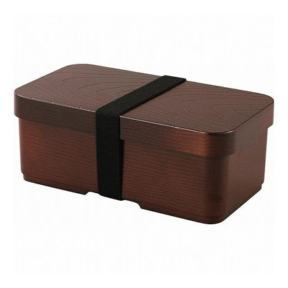 カクセー 曲げわっぱ風 弁当箱 茶 TW-08 長角型 日本製 まげわっぱ お弁当箱 食洗機対応 電子レンジ対応(代引不可)