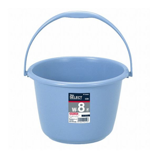 【3個セット】新輝合成 ニューセレクトバケツ 7.5L ブルー W-8 掃除 バケツ(代引不可)