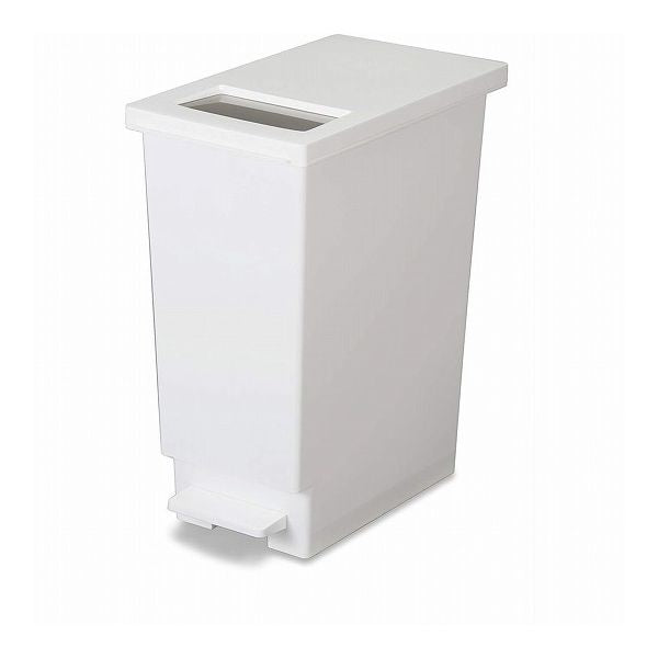 新輝合成 ユニード プッシュ&ペダル30S 30L ホワイト おしゃれ 30リットル スリム キッチン ふた付き ペダル(代引不可)