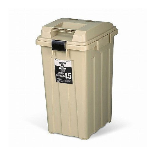 新輝合成 連結ハンドルペール45 ベージュ 屋外 おしゃれ 45L カーキ 分別 ハンドル ゴミ箱(代引不可)