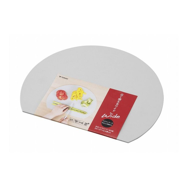 新輝合成 TONBO まるいエラストマーまな板 ワイド グレー まないた 丸型(代引不可)