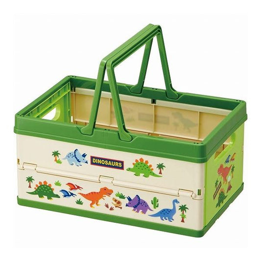 スケーター 折りたたみ収納ボックス ディノサウルス BWOT13 子ども用 キッズ収納 子供 おもちゃ 片付け 取っ手付き(代引不可)