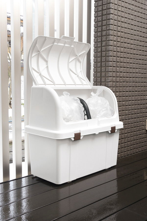 リッチェル トラッシュコンテナ SP 220L ホワイト ゴミ箱 屋外 大容量 ごみ箱 ダストボックス ベランダ(代引不可)