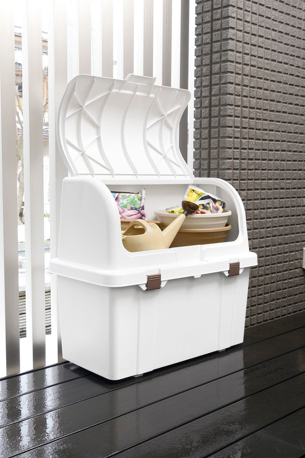 リッチェル トラッシュコンテナ SP 220L ホワイト ゴミ箱 屋外 大容量 ごみ箱 ダストボックス ベランダ(代引不可)
