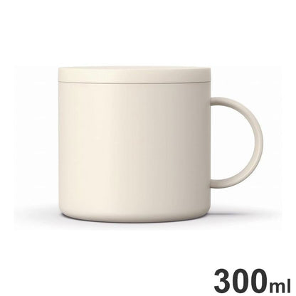 アスベル 保温 マグカップ F300 ライトベージュ(代引不可)