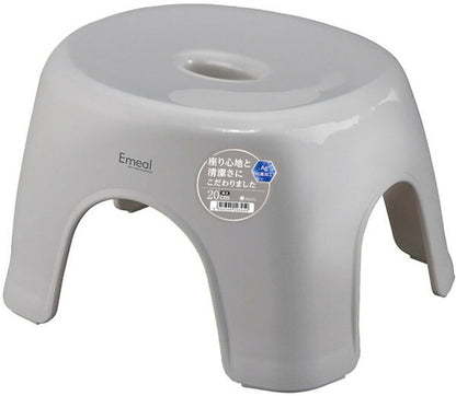 アスベル Emeal エミール 風呂椅子 座面高さ20cm グレー バスチェア バススツール ニュアンス くすみ カラー 腰掛け(代引不可)