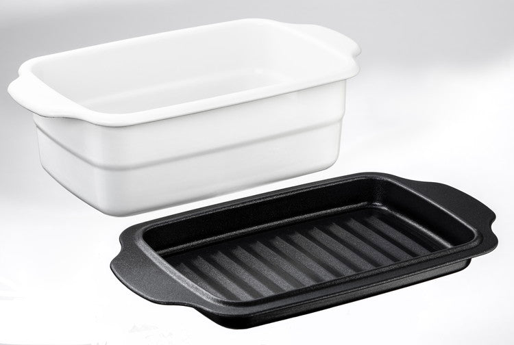 高木金属工業 ホーロー天ぷら鍋角型 トレー付き HT-KWT 長めの食材の揚げ物調理に便利です(代引不可)