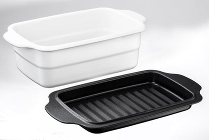 高木金属工業 ホーロー天ぷら鍋角型 トレー付き HT-KWT 長めの食材の揚げ物調理に便利です(代引不可)