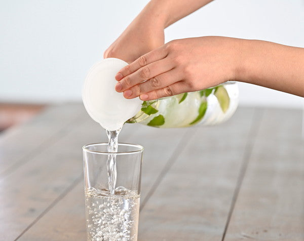 【3個セット】HARIO フリーポット 1300 1.3L 透明ホワイト FP-13-TW冷水筒 耐熱 ガラス 麦茶ポット ピッチャー 食洗機対応(代引不可)