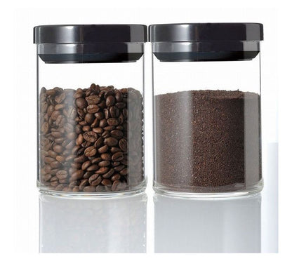 HARIO 珈琲キャニスター M ブラック MCNR-200-B(代引不可)