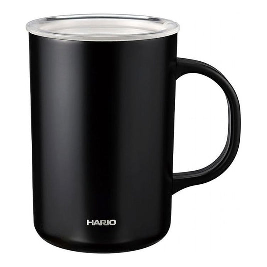 HARIO セラミックコーティング 真空二重保温マグ 470ml CMG-470-B マグカップ 保温 保冷 セラミックコート 真空断熱マグカップ