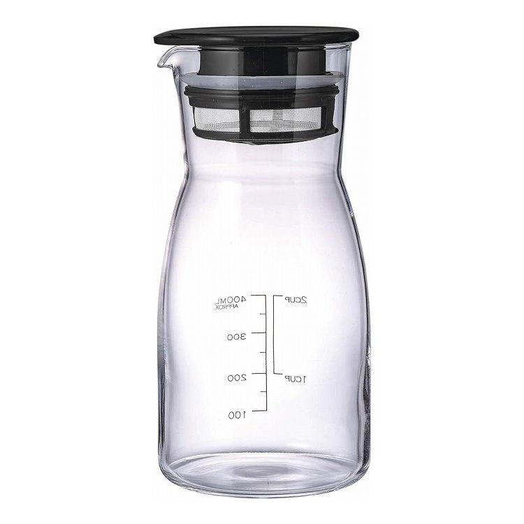 HARIO ビネガーズ ドリンクピッチャー 700ml ブラック VDPI-700-B お酢用ピッチャー 調理容器 耐熱ガラス ピクルス マリネ