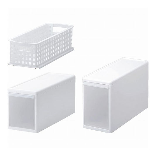 吉川国工業所 Like-it 組み合わせて使える収納ケース スリムM / 幅17×奥行46.5×高さ21.5cm ホワイト MOS-01(代引不可)