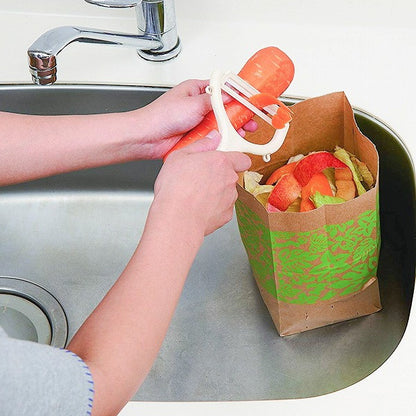 【3個セット】 アイメディア 水切り袋 しぼって・ポイ! ハワイアン 40枚入り 1006158 生ゴミをしぼって水切り!防水の紙袋だからそのままゴミ箱へ(代引不可)