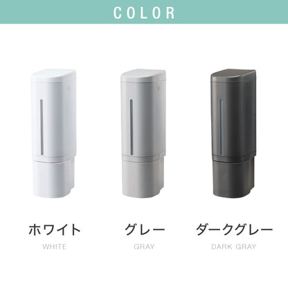 リッチェル ホバー 下から出るディスペンサー シール取り付けタイプ 選べる3本セット ホワイト ダークグレー グレー マグネット ディスペンサー ソープディスペンサー シャンプー