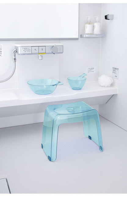日本製 リッチェル カラリ バス用品3点セット 湯おけ×手おけ×腰かけ 座面高さ30cm 選べるカラー 風呂椅子30cm おしゃれ バスチェア 風呂 イス 桶 湯桶 バススツール 浴用品 入浴 透明 クリア(代引不可)