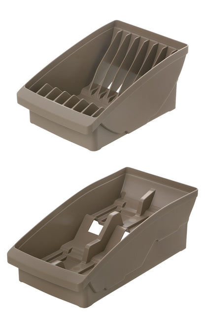 【棚置きデッシュスタンド基本4点セット ブラウン】 リッチェル トトノ (totono) トトノ 棚置き用 ディッシュスタンド ミニ 1点 レギュラー 1点 ワイド 1点 お椀スタンド 1点(代引不可)