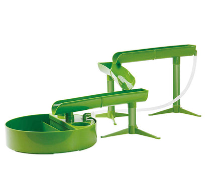 竹丸 本格 流しそうめん 立体 スライダー 組み立て式 家庭用 電池式 流しそうめん器 全長1m 電動 流し素麺 卓上